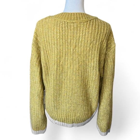 a.n.a green V Neck Long Sleeve Pullover Sweater NEW with tag fall cozy - Picture 7 of 11